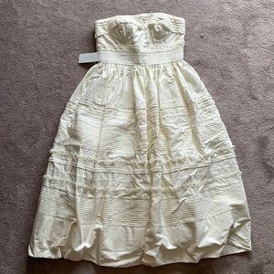 Gorgeous ivory Cream BHLDN Anthropologie Bridal Wedding Dress 4 Hithero